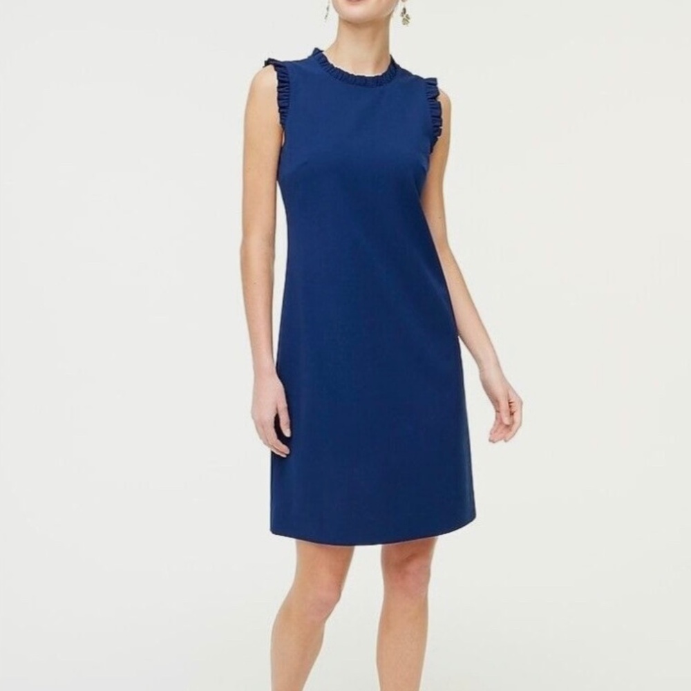 J Crew Factory Blue suiting dress